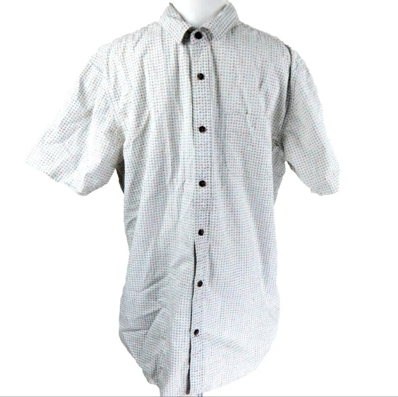 Vissla Men's Geometric Short Sleeve Button Up Shirt - Picture 1 of 5